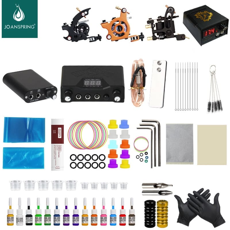 KIT DE TATUAGEM COMPLETO P/ INICIANTES JOANSPRING SET A