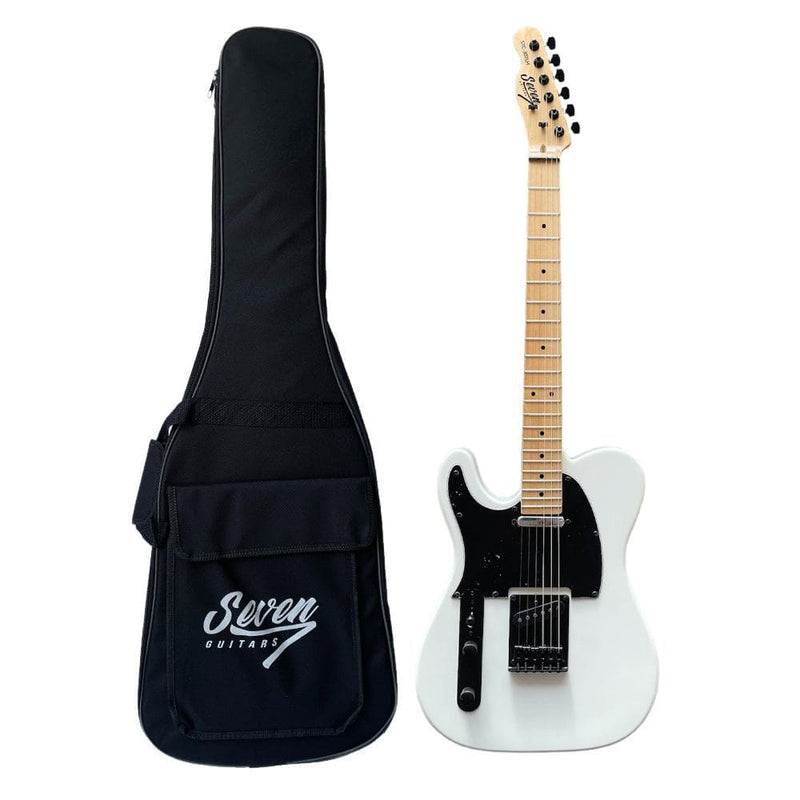 Guitarra Canhoto Seven STC-307 LH + Bag Branca WH