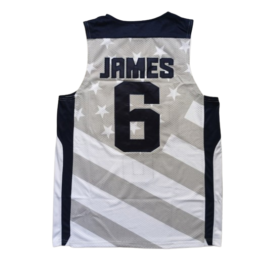 Regata NBA USA 6 LeBron James - Branca