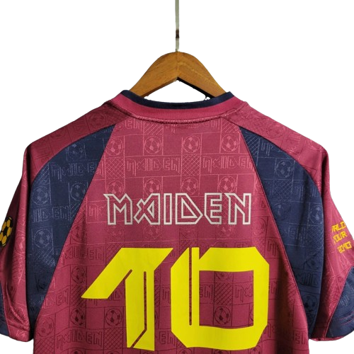 Camisa West Ham United Grená 2010 Retrô Iron Maiden