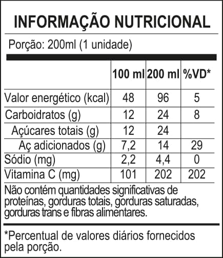 Pack 27x Suco Néctar de Caju Orgânico Native 200ml