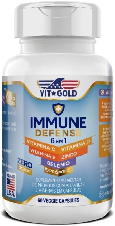 Multivitamínico Immune Defense Vitgold 60 cápsulas