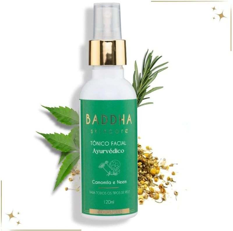 Tônico Facial Natural com Neem e Camomila Ayurveda 120ml