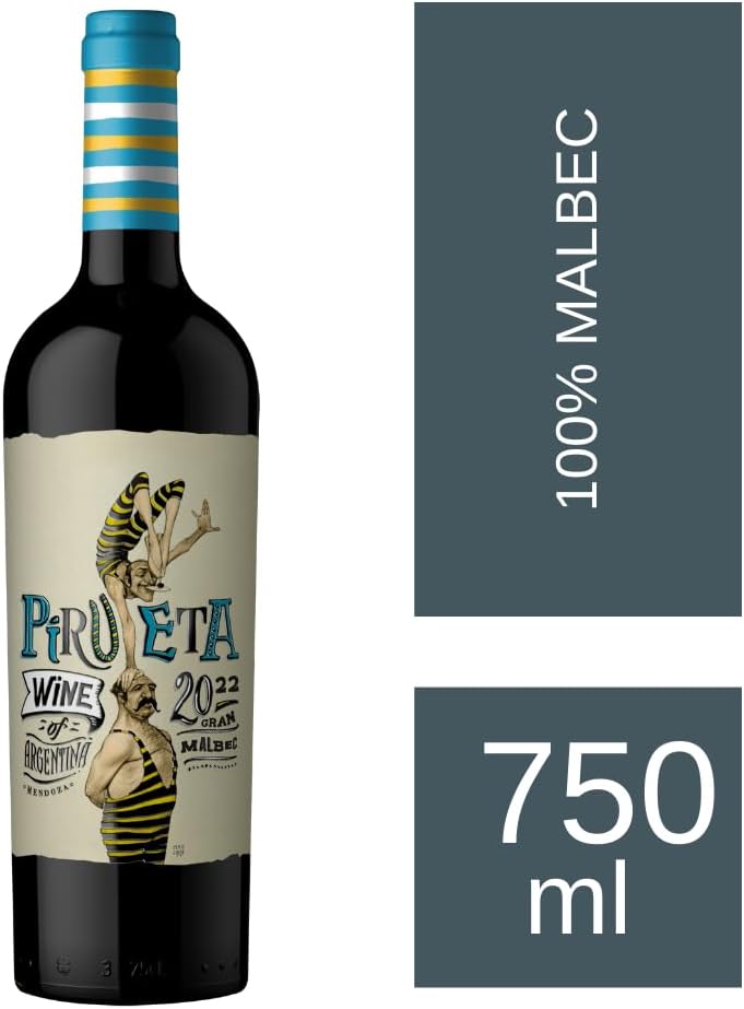 Vinho Fino Tinto Argentino Pirueta Varietal Malbec 750ml