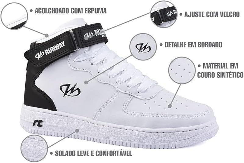 Tênis Runway Sneaker Retrô Branco