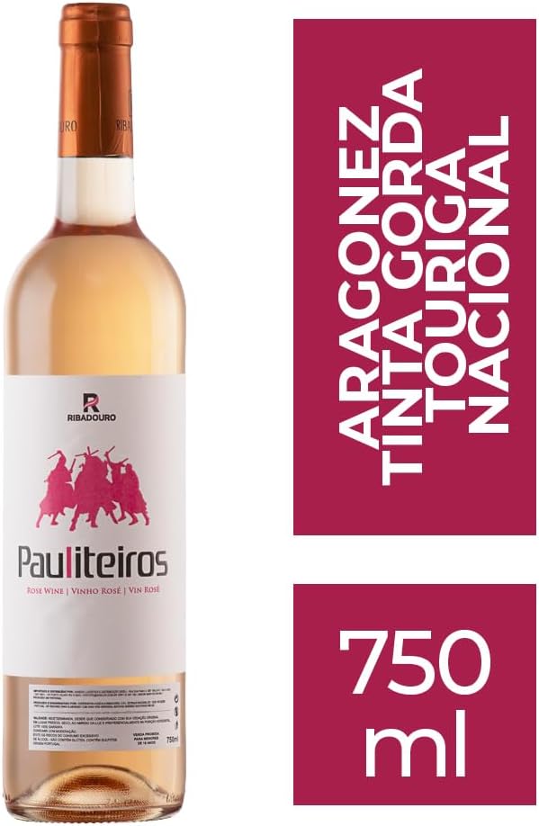 Caixa de Vinho Rosé Português Pauliteiros 750ml 6 unidades