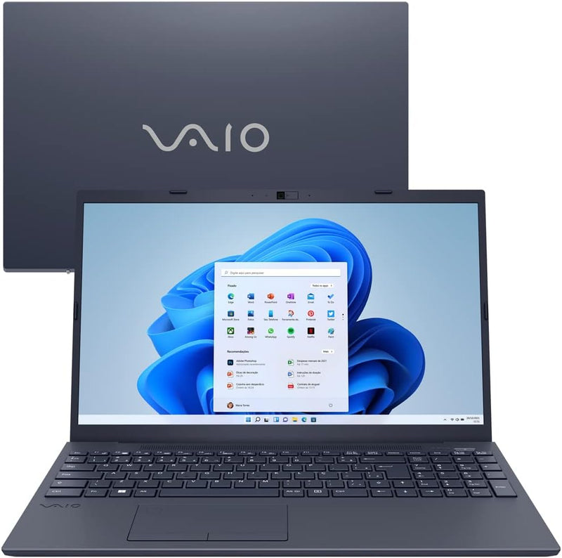 Notebook VAIO FE15 Intel Core i3 11ª GEN8GB RAM 256GB SSD,Tela 15.6" Full HD Antirreflexo Cinza Grafite