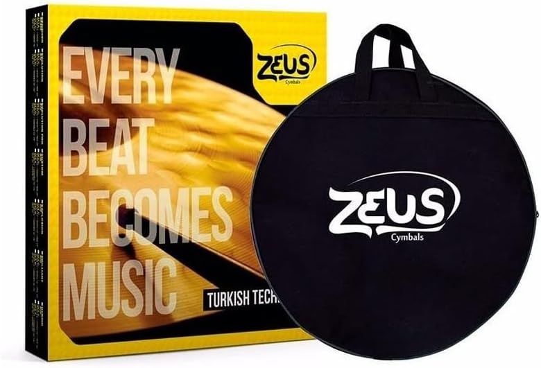 Kit de Pratos Zeus Beginner BRASS SET C 14 16 20 + BAG