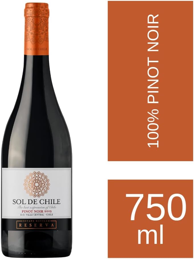 Vinho Fino Tinto Chileno Sol de Chile Reserva Pinot Noir 750ml