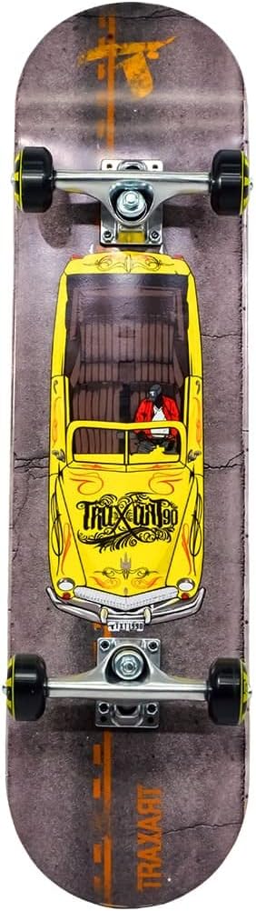 Skate Traxart Lowrider Amarelo DZ-302