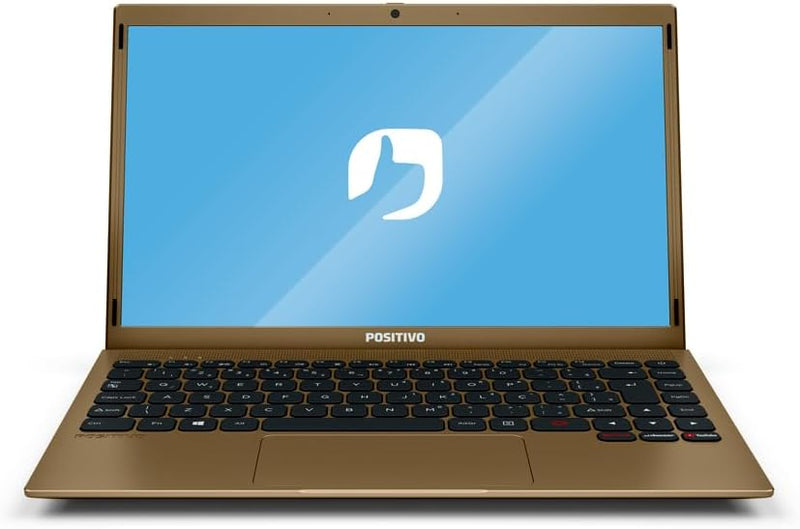 Notebook Positivo Motion Q4128CI-1 Intel® Atom® Quad Core™ 4GB 128GB 14,1'' Dourado