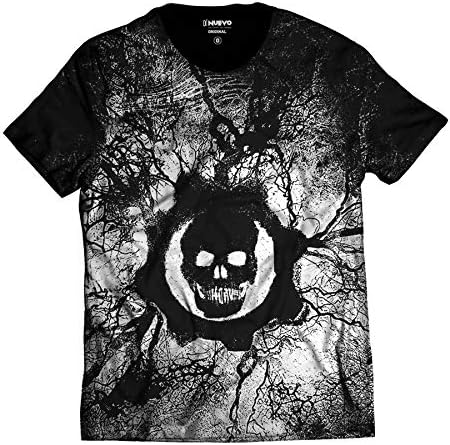 Camiseta Di Nuevo Gears of War Caveira