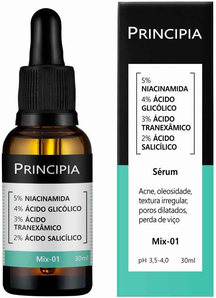 Sérum Mix-01 (5% Niacinamida + 4% Glicólico + 3% Tranexâmico + 2% Salicílico)