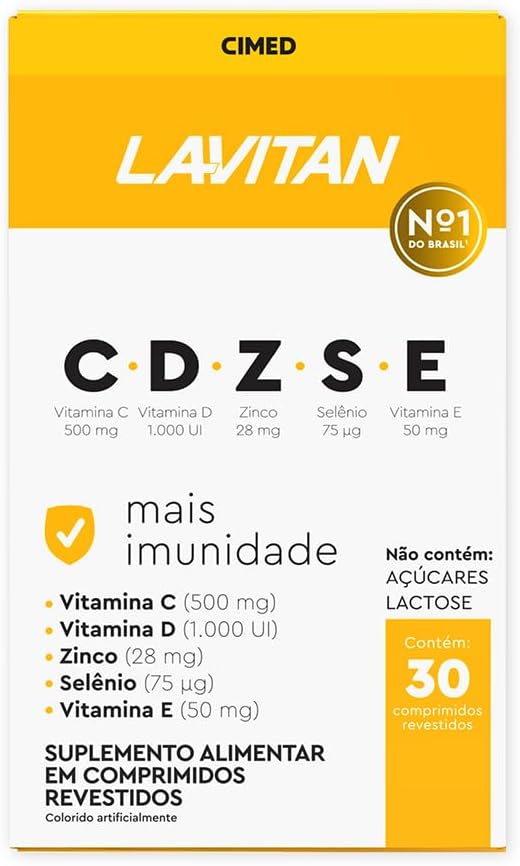 Suplemento Alimentar Imunidade CDZSE Lavitan 30 cápsulas