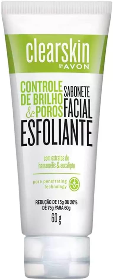 Sabonete Facial Esfoliante Avon Clearskin 60g