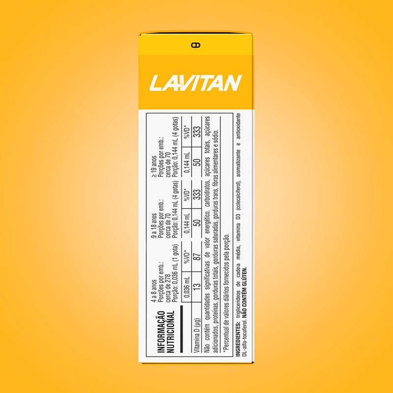 Vitamina D Lavitan Gotas 500 UI 10ml