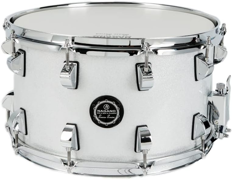 Caixa de Bateria Nagano Big Beat 14x8 Madeira SVS Silver Sparkle