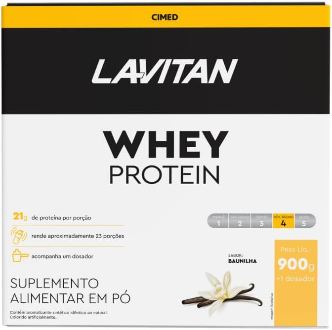 Whey Protein Lavitan Sabor Baunilha 900g