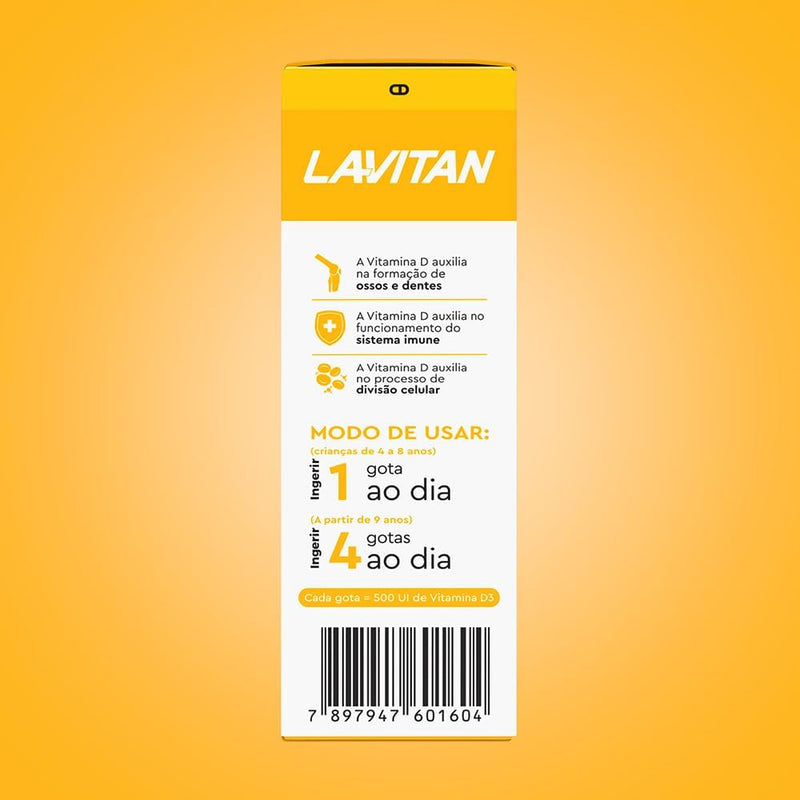 Vitamina D Lavitan Gotas 500 UI 10ml