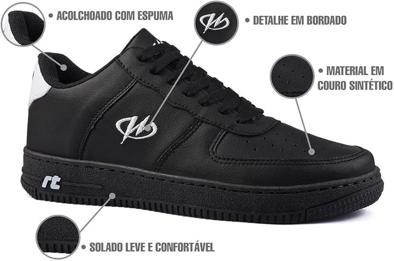 Tênis Runway Retrô Sneaker Preto