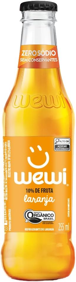 Pack 8x Wewi Laranja Garrafa 255ml