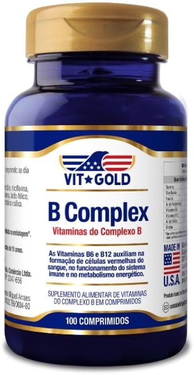 Vitamina Complexo B Vitgold 100 Comprimidos