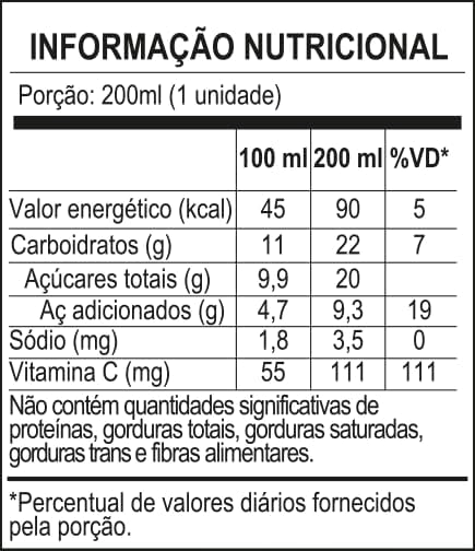 Pack 27x Suco Néctar de Tangerina Orgânico Native 200ml