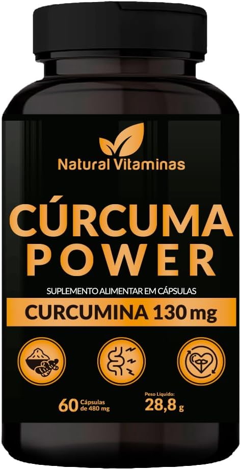 Curcuma Power 130mg Pote 60 Cápsulas de 480mg