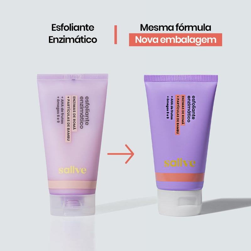 Esfoliante Enzimático 70g Enzimas de Romã + Partículas de Bambu