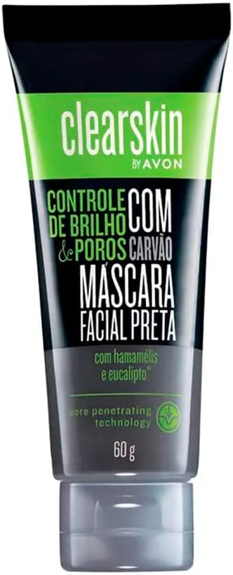 Máscara Facial Preta C/ Carvão 60g Avon Clearskin