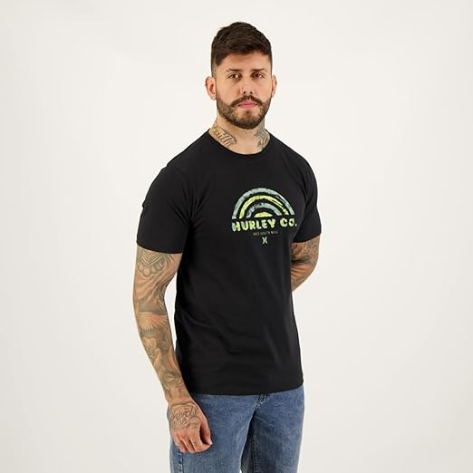 Camiseta Hurley Aqua Preta