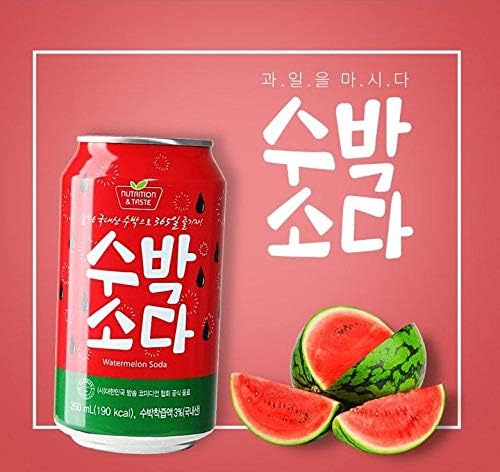 Refrigerante Sparkling Melancia Watermelon Soda 355ml