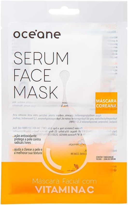 Kit 2x Máscara Facial com Vitamina C - Serum Face Mask 20ml