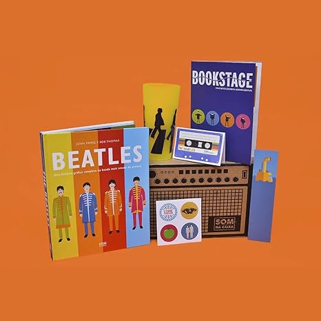 KIT Beatles Uma História Gráfica Completa Caixa de Colecionador Capa dura