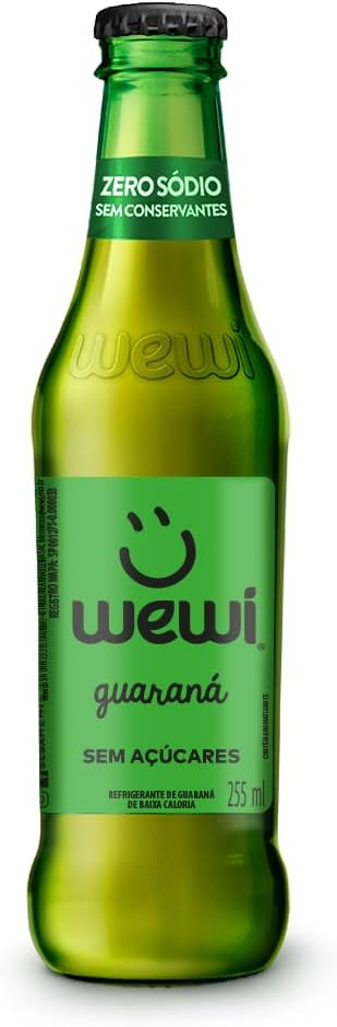 Pack 8x Wewi Guaraná Zero Garrafa 255ml