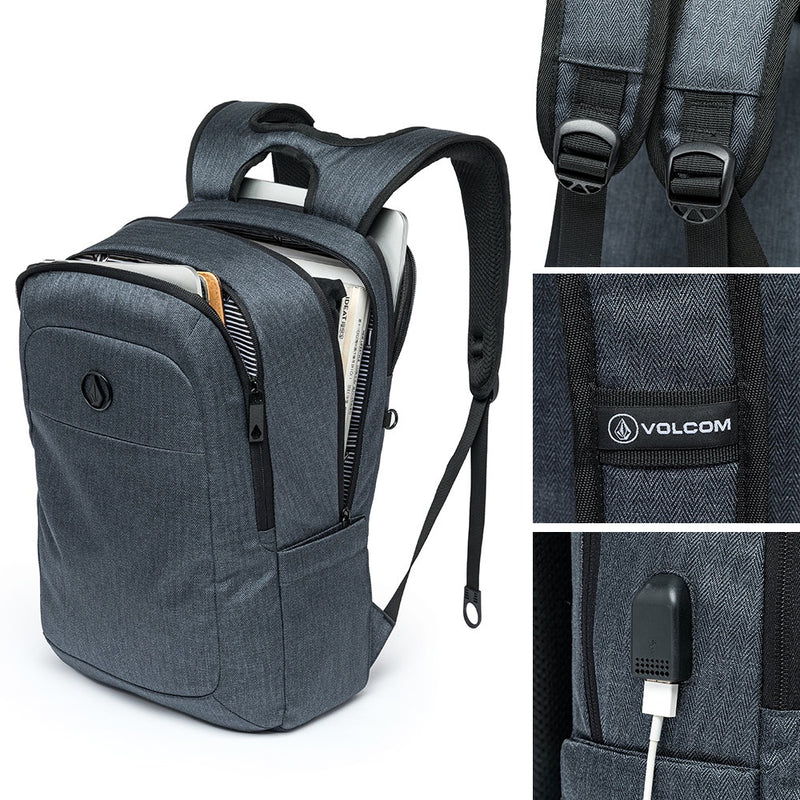 Mochila Volcom USB Notebook Cinza