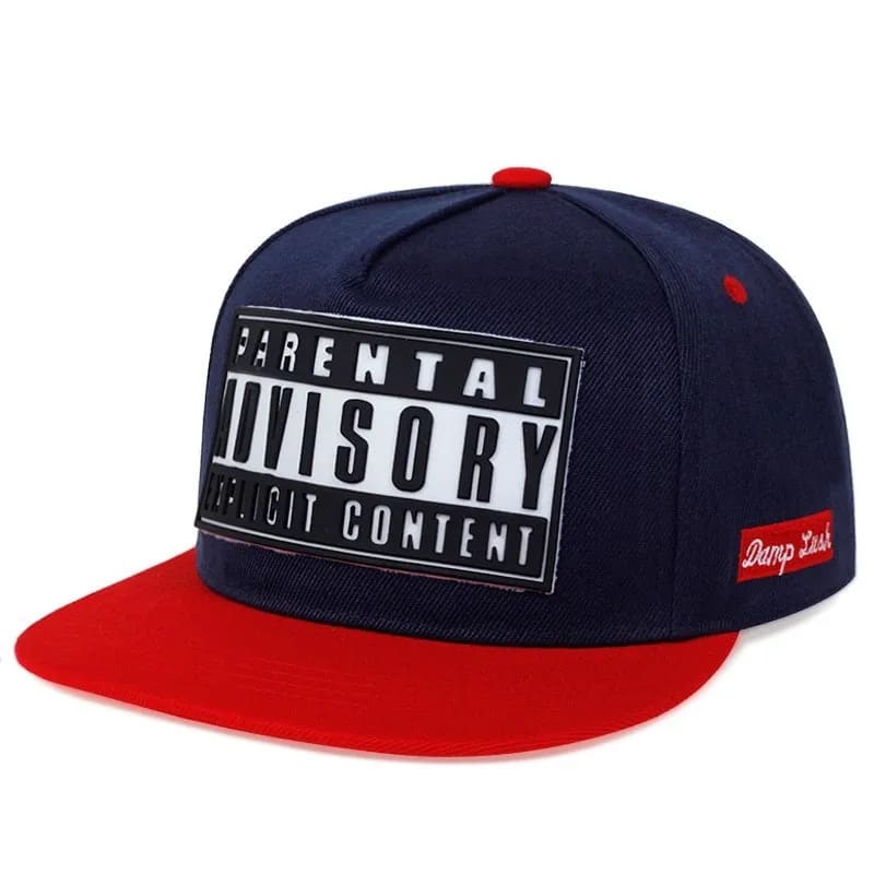 SNAPBACK PARENTAL ADVISORY EXPLICIT AZUL ESCURO