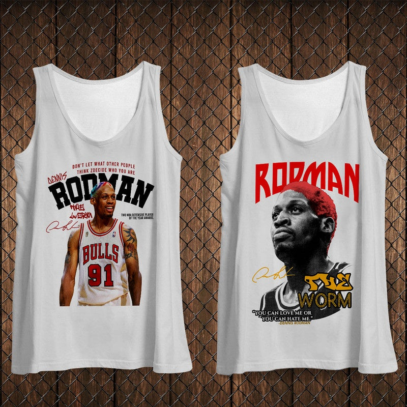 KIT 2 REGATAS Dennis Rodman Bulls + Worm