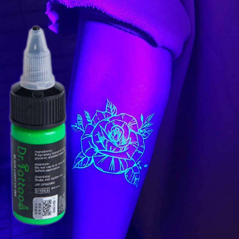 Tinta Dr. Tattoo Azul Fluorescente 15ml