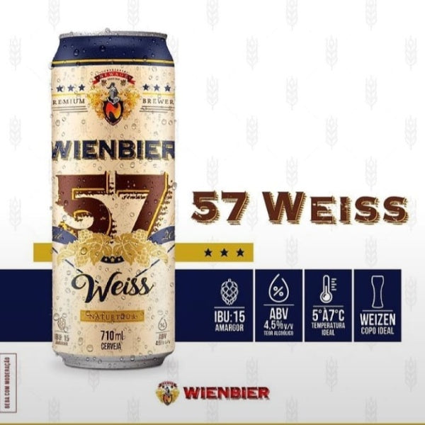 Kit 6x Cerveja Wienbier 57 Weiss 710ml