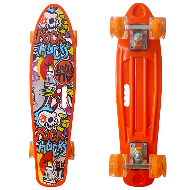 Mini Cruiser 22 Pol. Rodas PU - Laranja