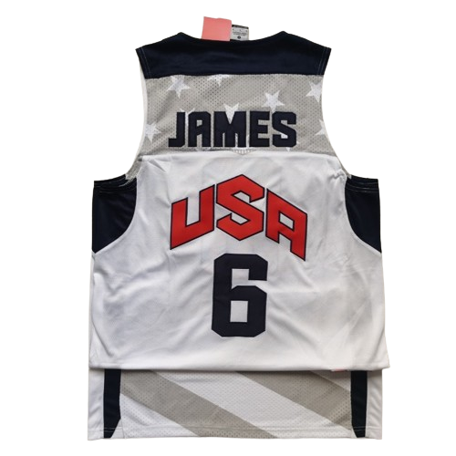 Regata NBA USA 6 LeBron James - Branca