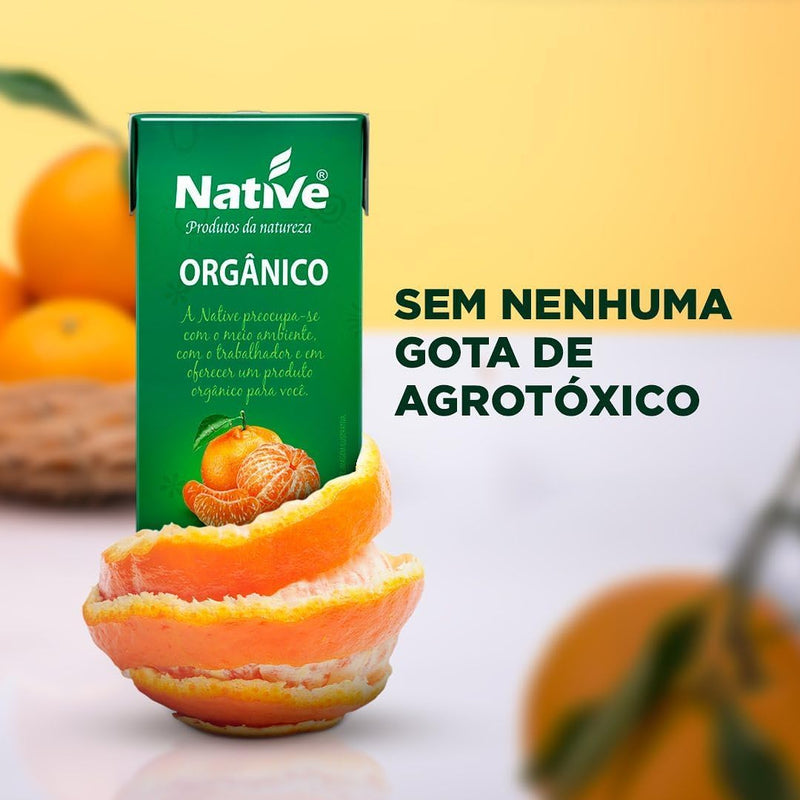 Pack 27x Suco Néctar de Tangerina Orgânico Native 200ml