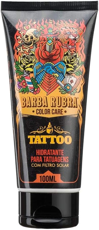 Hidratante Tattoo Barba Rubra C/ Filtro Solar 100ml