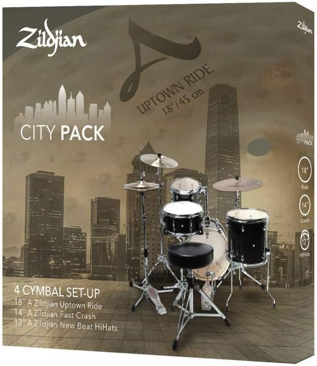 Kit de Pratos Zildjian 12NEWBEAT+14FASTCRASH+18UPTOWNRIDE A SERIES ACITYP248