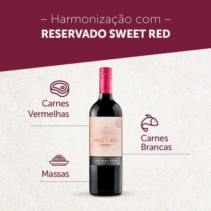 Vinho Reservado Sweet Red 750ml Concha y Toro