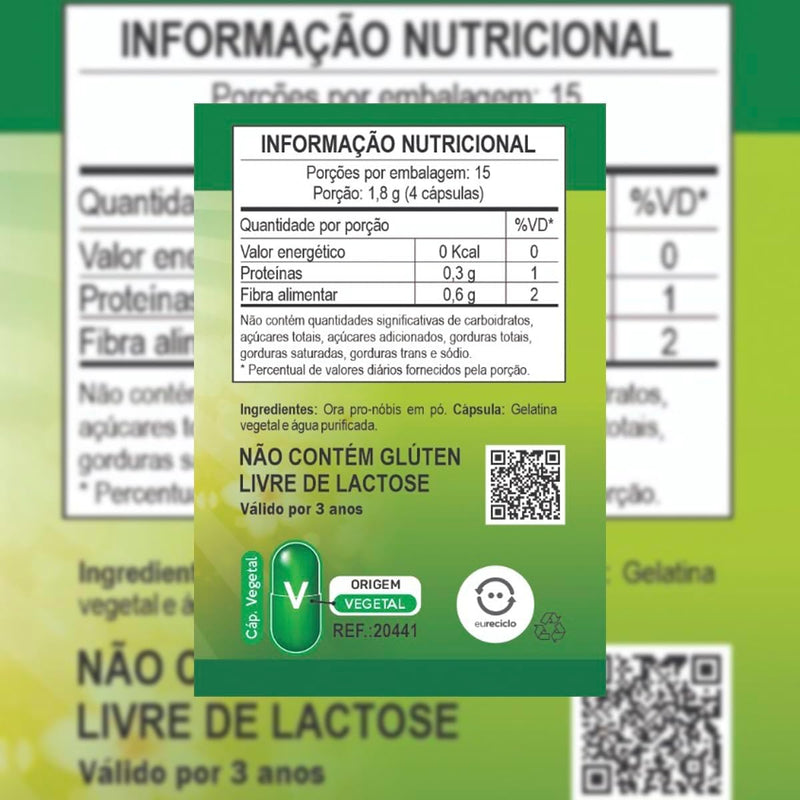 Kit 3x Ora Pro-nóbis Pereskia Aculeata Unilife 60cápsulas