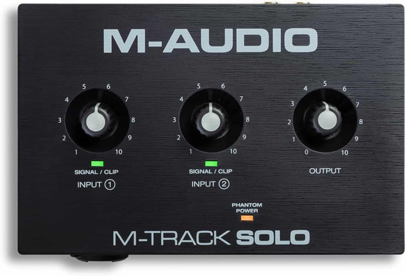 Interface de Áudio M-AUDIO M-Track Solo USB de 2 Canais