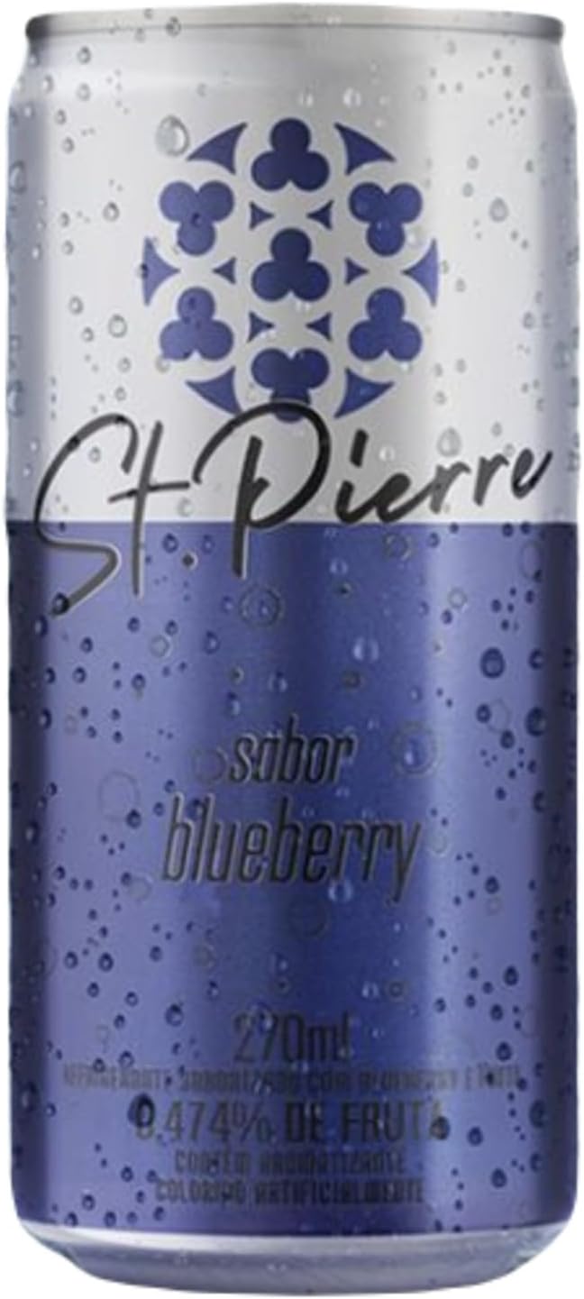 Kit 12x Refrigerante ST Pierre Blueberry 270ml