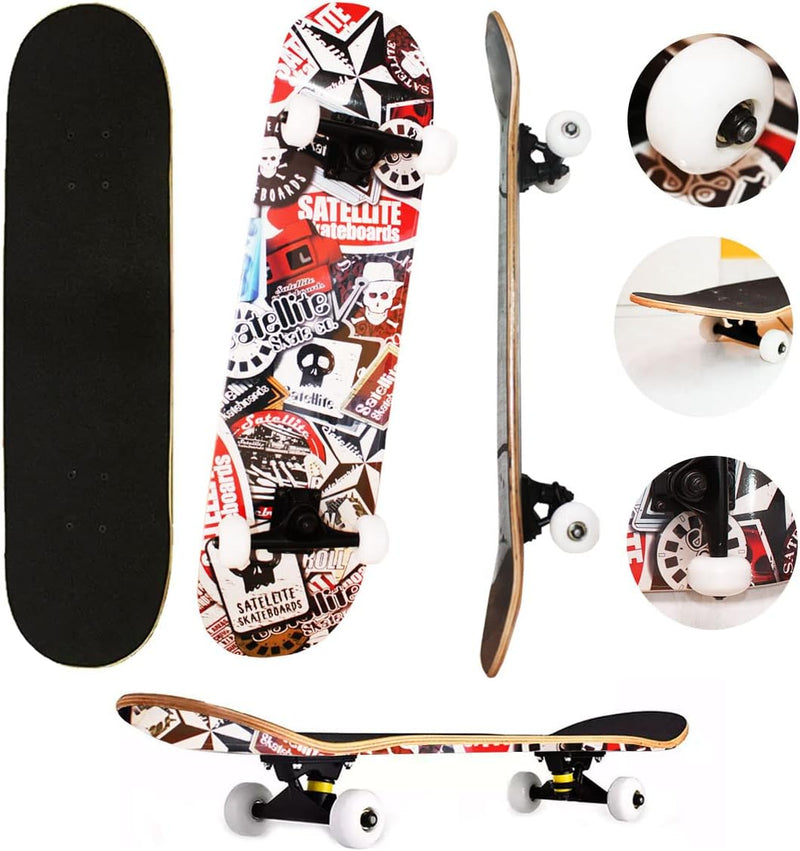 Skate Completo Satellite 7.5 Caveira